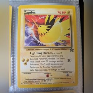 Pokemon Zapdos Black star Promo 23